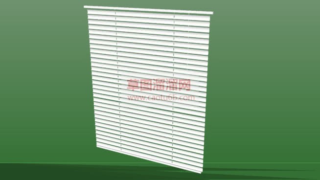 白色的百叶窗SU模型