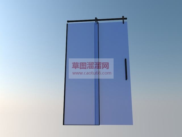 浴室间玻璃移SU模型