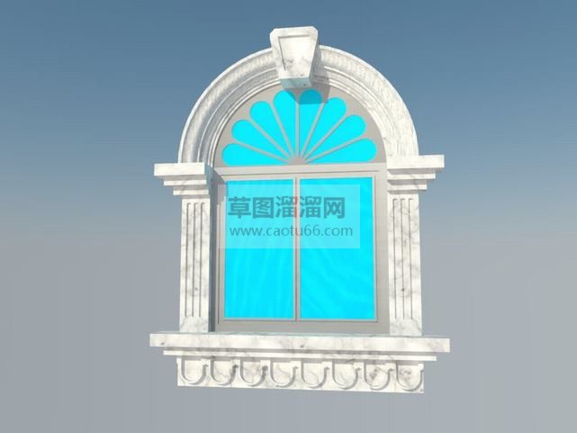 法式窗口外观SU模型