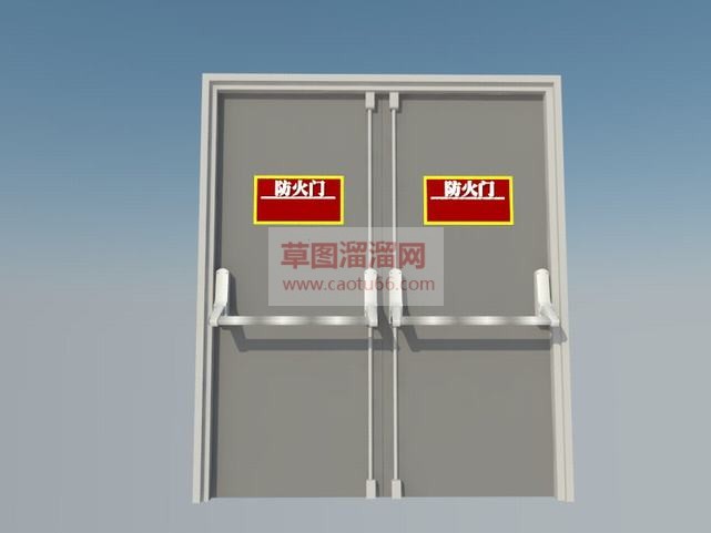 免费防火门安SU模型