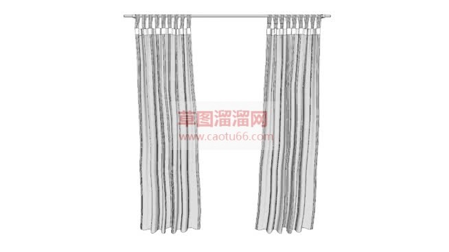 怎么画窗帘免SU模型