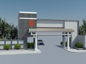 新中式小区大SU模型