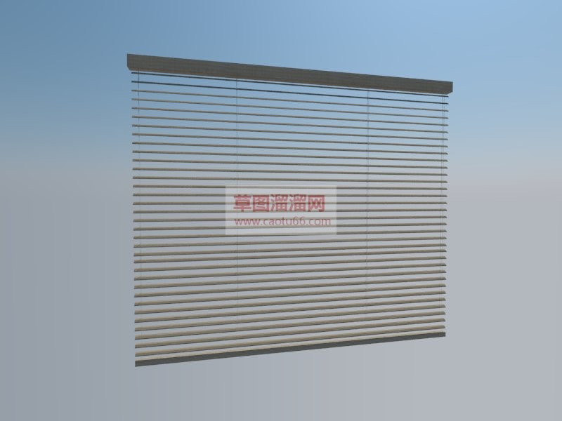 百叶窗窗帘SU模型