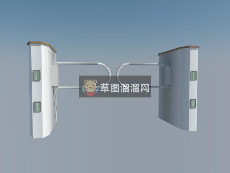 人行道闸SU模型