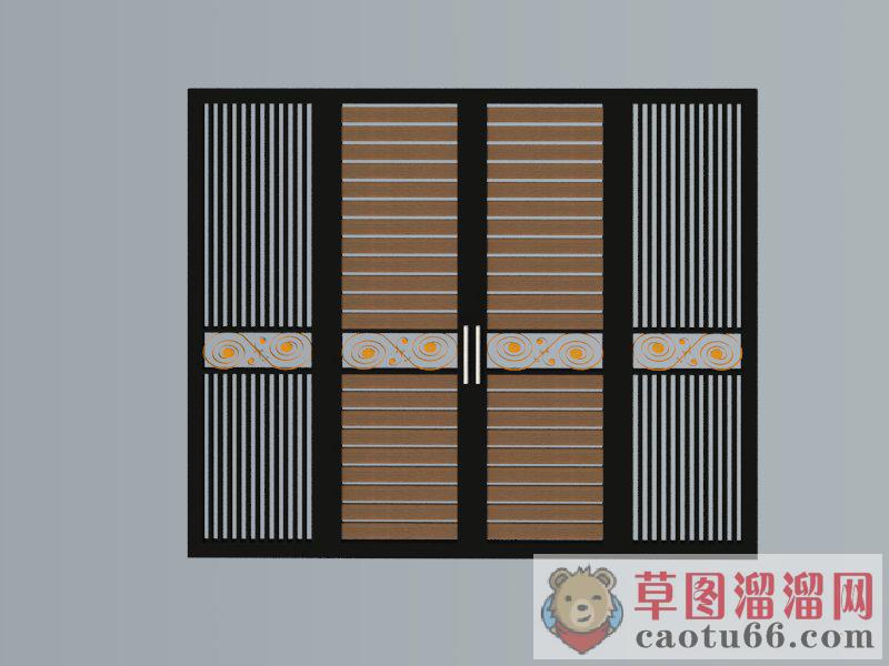铁艺门SU模型