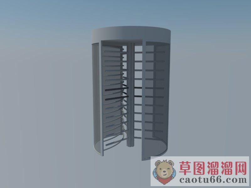 KDX全自动单旋门SU模型