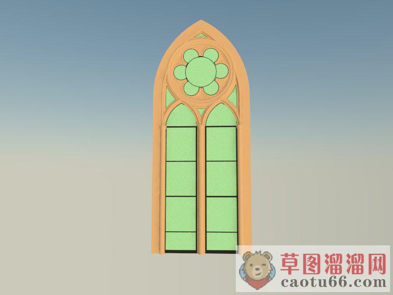 哥特式门窗SU模型
