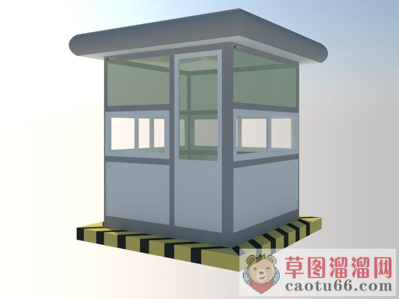 岗亭门卫亭保安亭SU模型