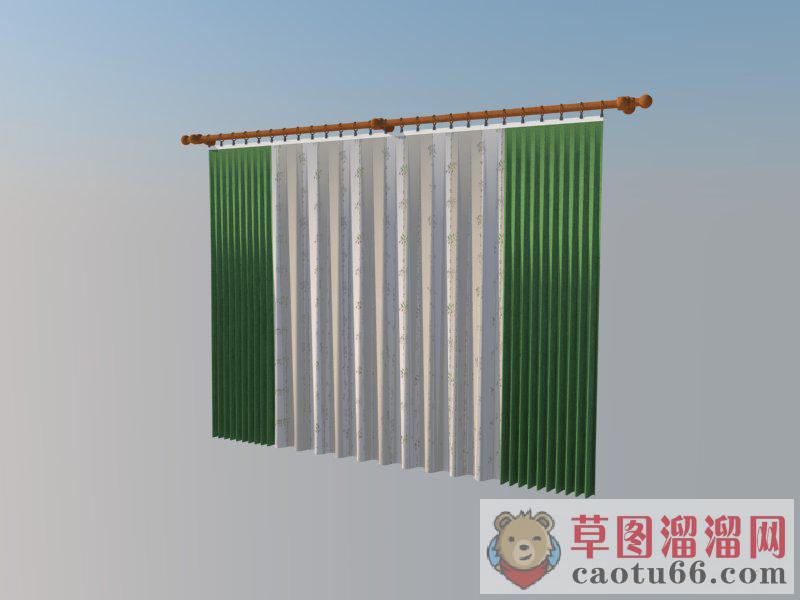 窗帘SU模型