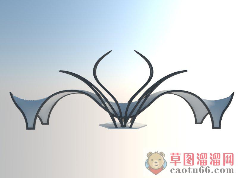 创意入口大门SU模型