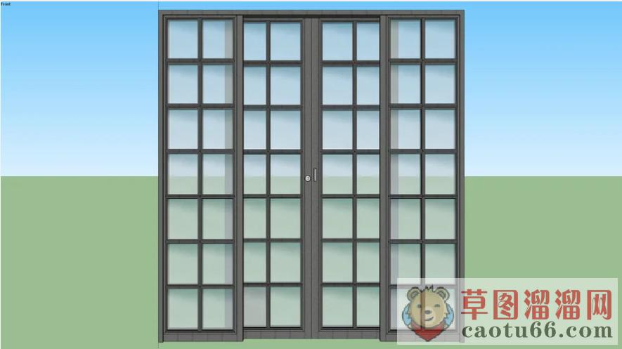 玻璃移门SU模型