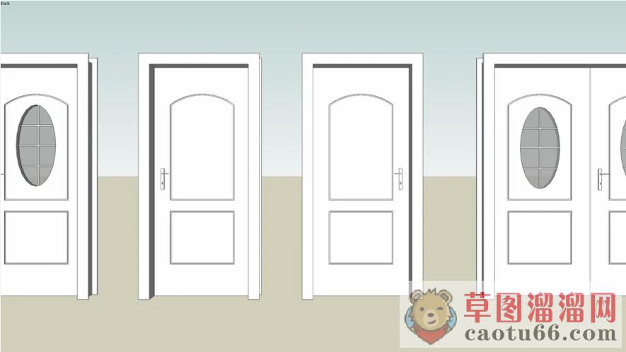 室内门房间门卧室门SU模型
