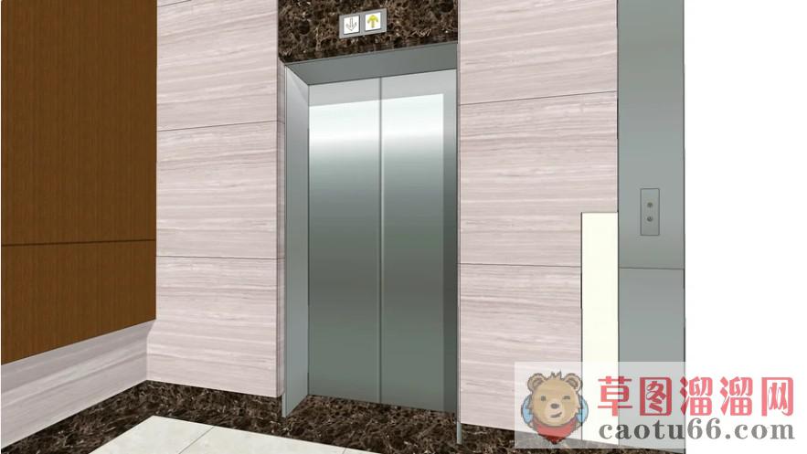电梯门SU模型