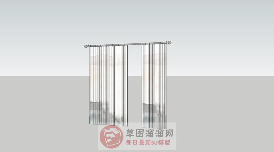 窗帘SU模型