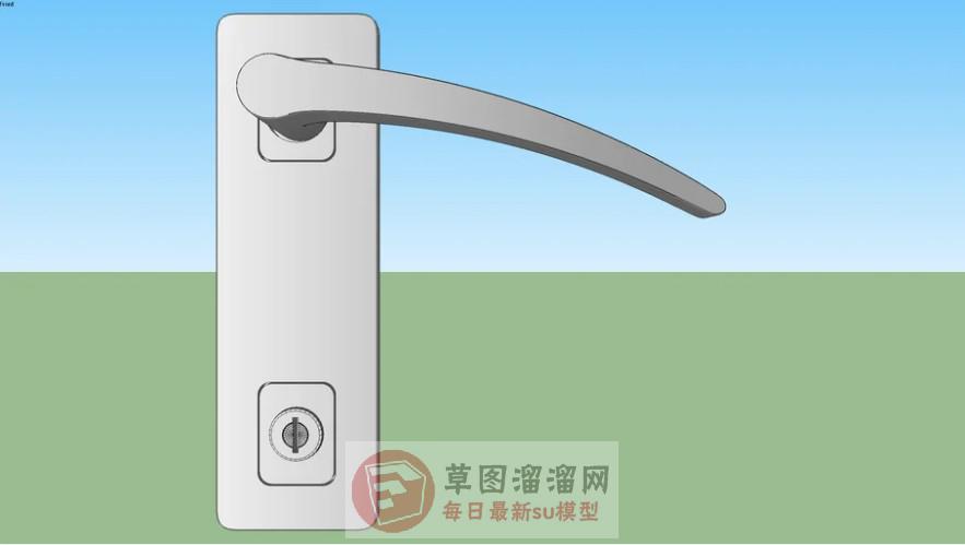 门把手钥匙孔SU模型