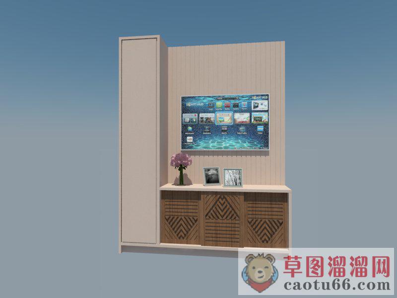 进门玄关柜家具SU模型