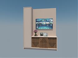 进门玄关柜家具SU模型