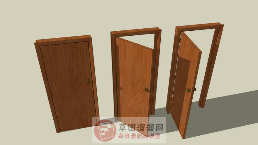 室内门卧室门房间门SU模型