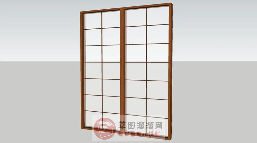 日式门窗SU模型