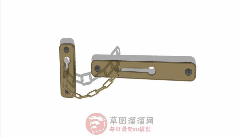 门链防盗链SU模型