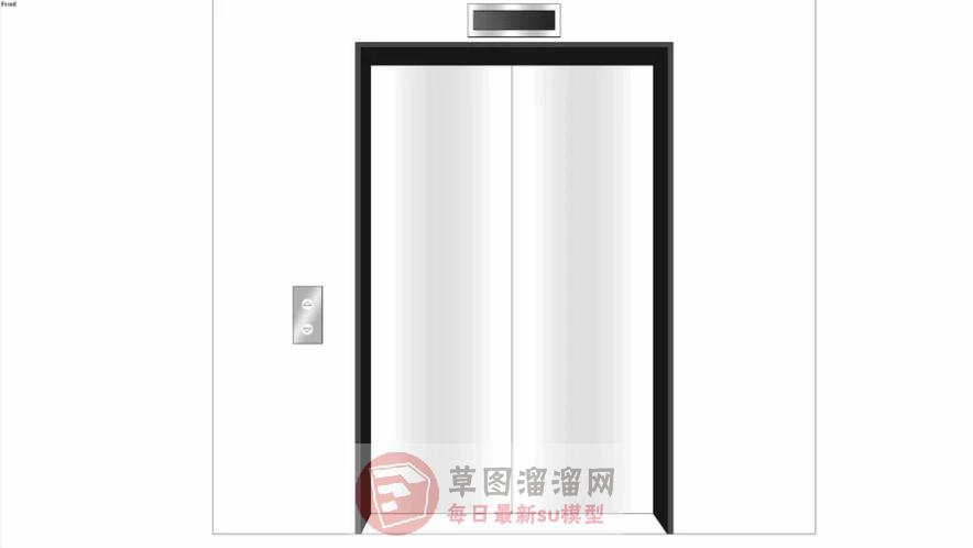 电梯门SU模型