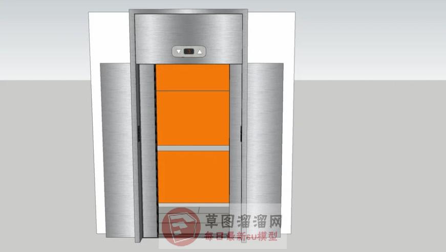 电梯门SU模型