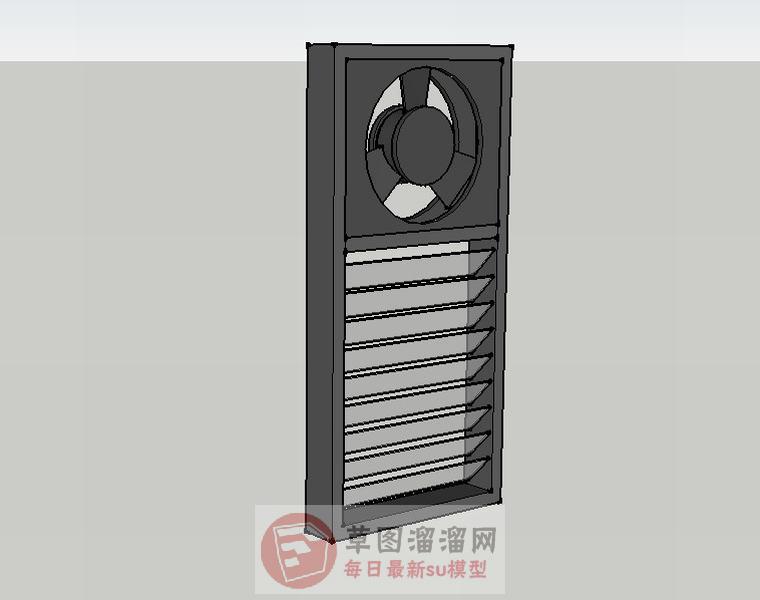 百叶窗排气扇SU模型