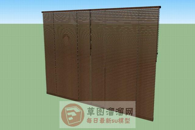 百叶窗窗帘SU模型