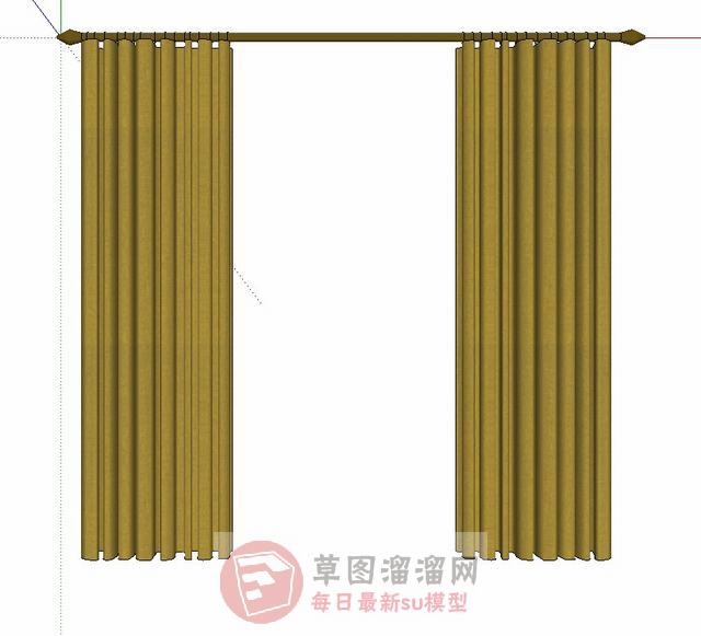 窗帘SU模型