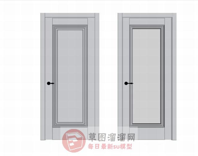 室内门房间门卧室门SU模型