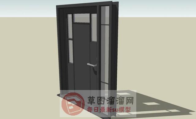 前门大门房门SU模型