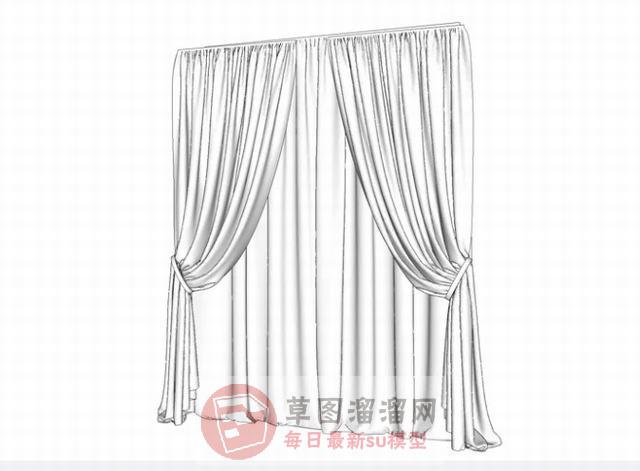 窗帘SU模型