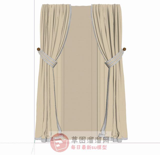 窗帘SU模型