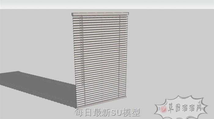 百叶窗窗帘SU模型