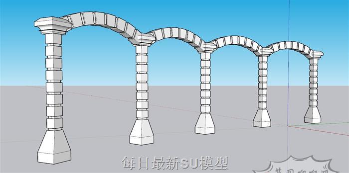装饰拱门SU模型
