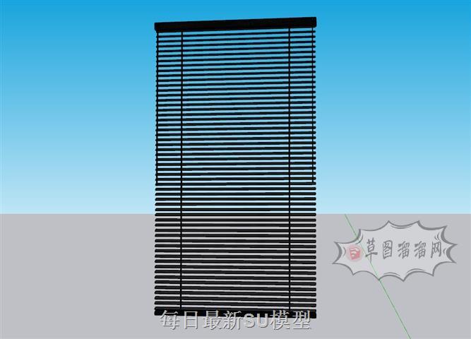百叶窗窗帘SU模型
