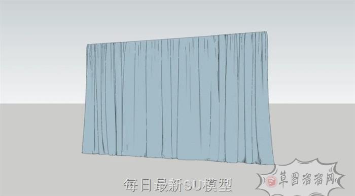 窗帘SU模型
