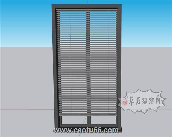 百叶窗窗户SU模型