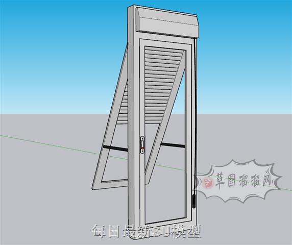 推拉窗窗户窗口SU模型