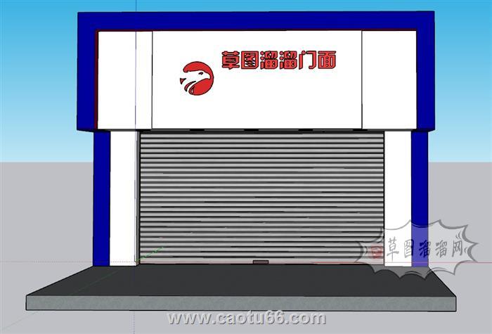 卷帘门卷闸门SU模型