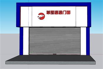 卷帘门卷闸门SU模型