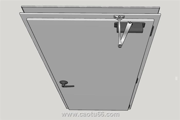 安全门防盗门SU模型
