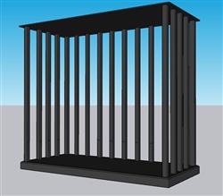 防盗网防盗窗SU模型