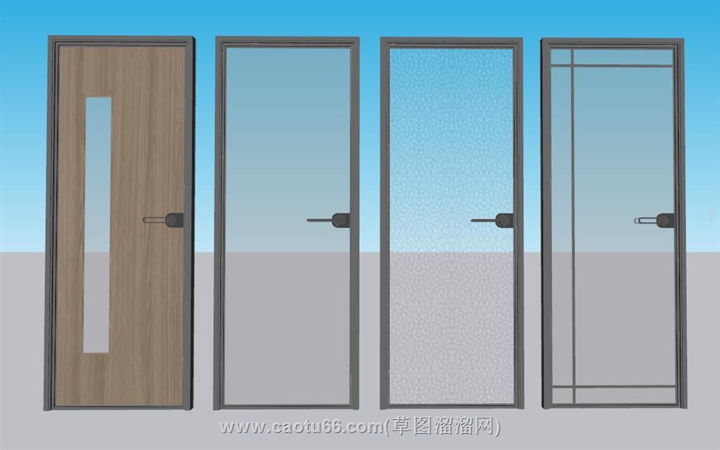 室内门房间门单开门SU模型