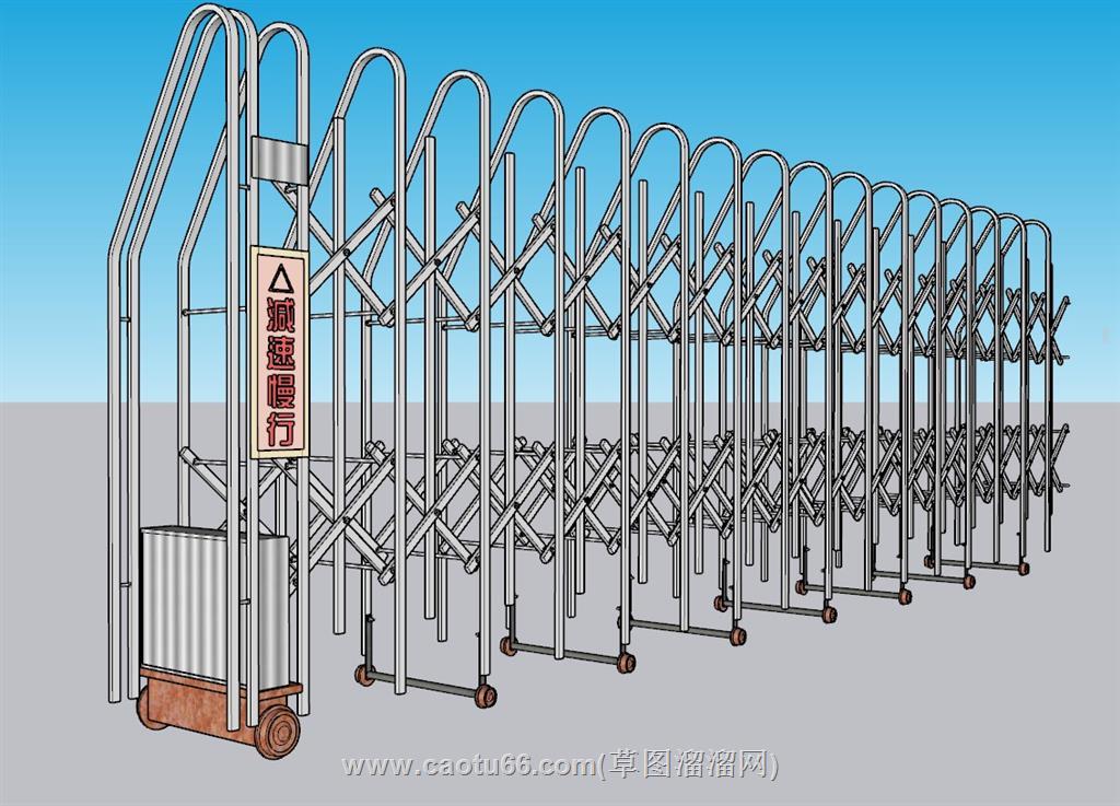 电动门自动伸缩门SU模型