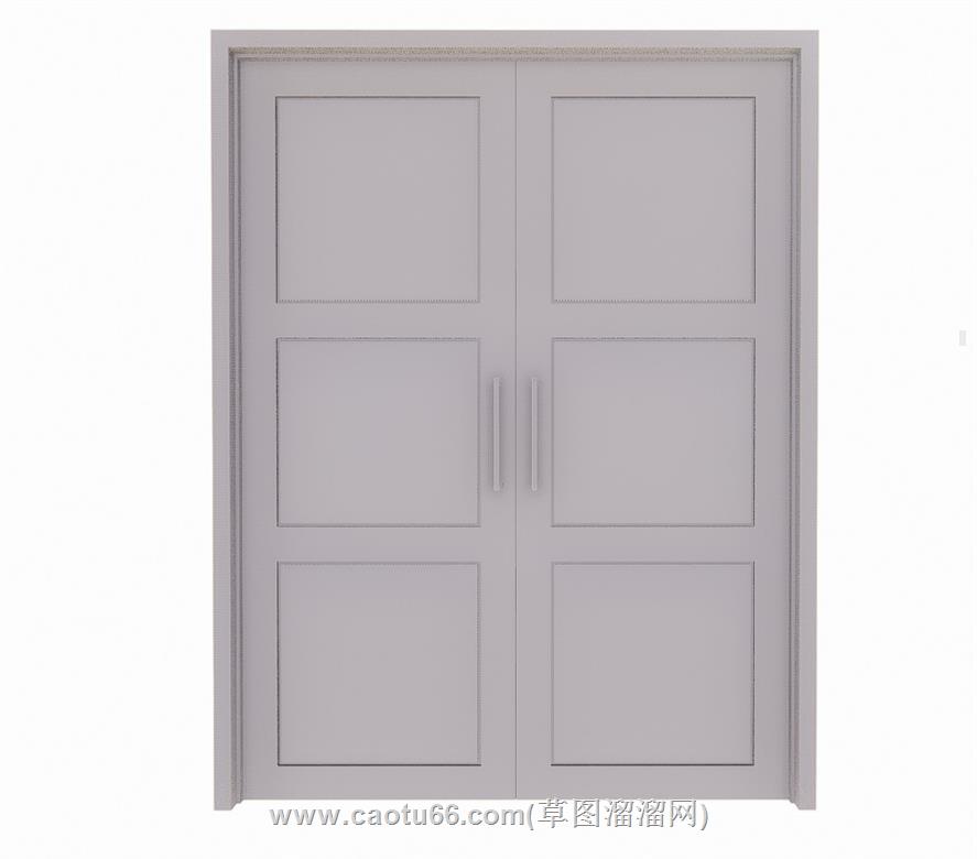 双开门室内门SU模型
