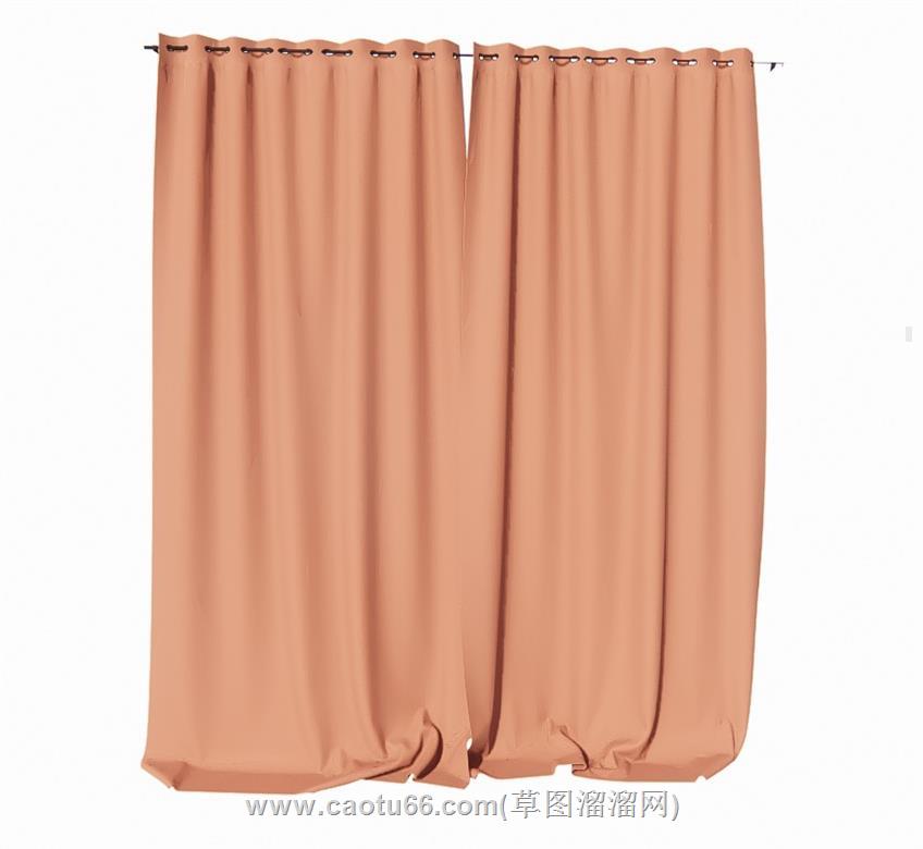 布艺窗帘SU模型
