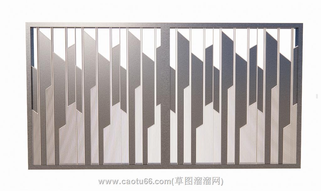 铁艺大门铁艺门SU模型
