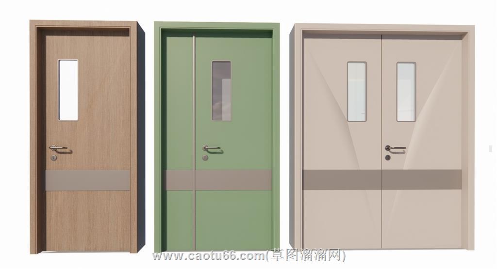医院病房门SU模型