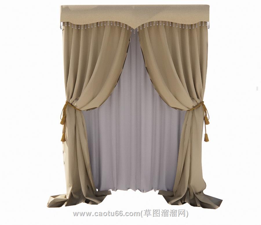 窗帘SU模型